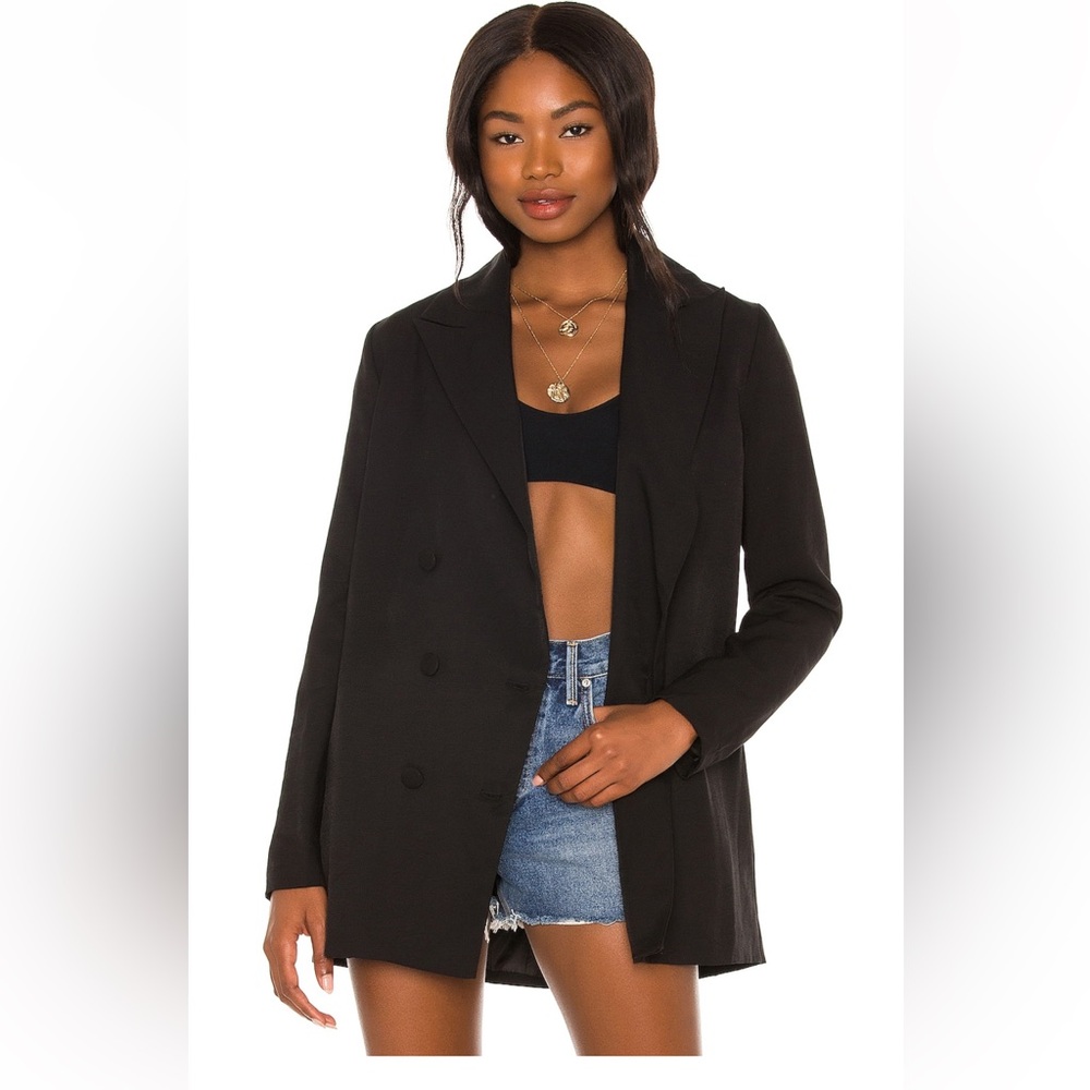 SNDYS Women's Black Double-Breasted Coat